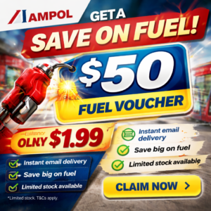 Ampol AU$50 e-coupon code (Australia) – sent via email