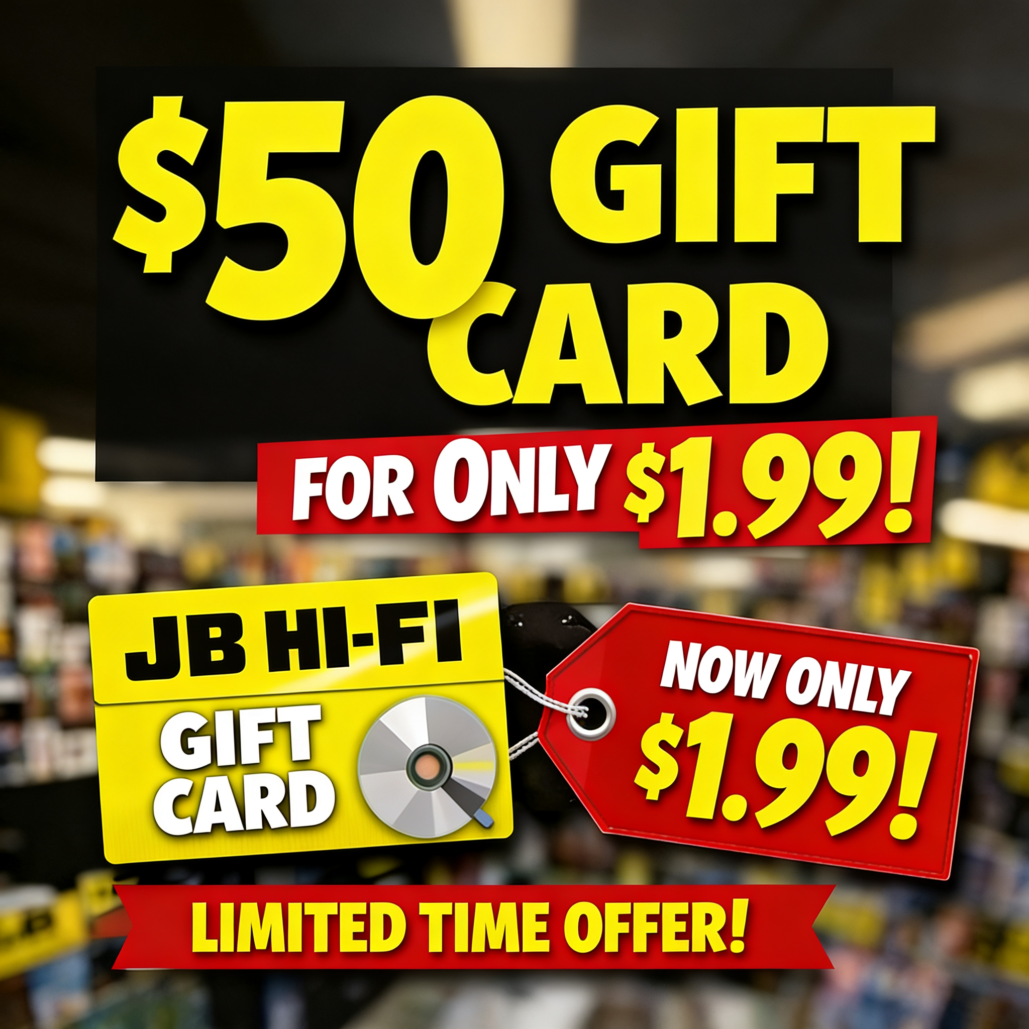 JB Hi-Fi $50 e-voucher code (Australia) – sent by email - Image 2