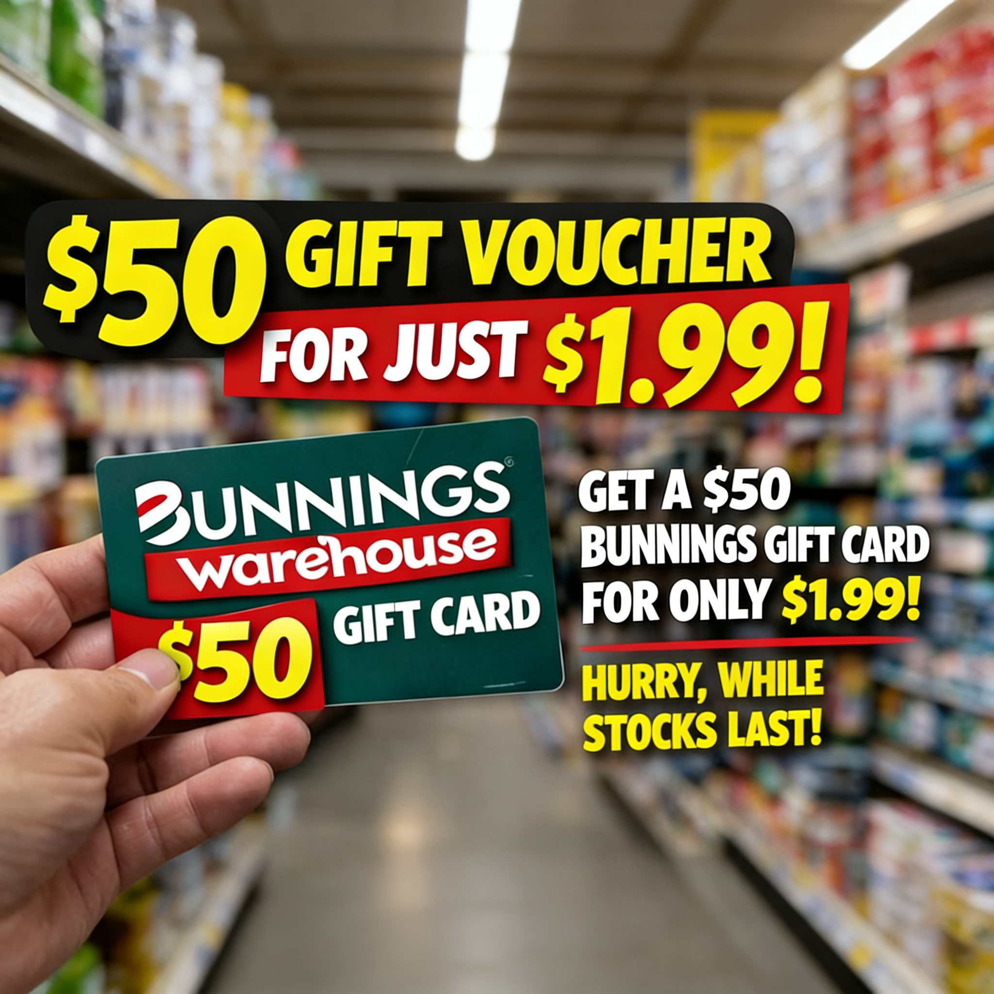 Bunnings $50 e-voucher code (Australia) – sent by email - Image 4